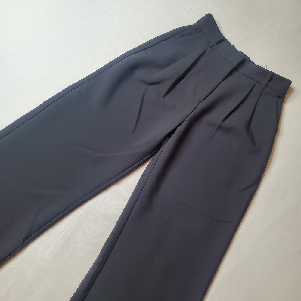 Abercrombie & Fitch Womens Size 25/0S Sloane Tailored Wide Leg Pant Black